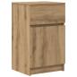 Preview: Nachttische 2 Stk. Artisan-Eiche 39x35x65 cm Holzwerkstoff