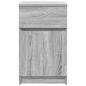 Preview: Nachttisch Grau Sonoma 39x35x65 cm Holzwerkstoff