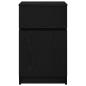 Preview: Nachttische 2 Stk. Schwarz 39x35x65 cm Holzwerkstoff