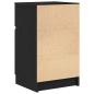Preview: Nachttische 2 Stk. Schwarz 39x35x65 cm Holzwerkstoff