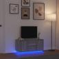 Preview: ARDEBO.de - TV-Schrank mit LED-Leuchten Grau Sonoma 100x41x50 cm