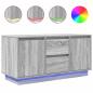 Preview: TV-Schrank mit LED-Leuchten Grau Sonoma 100x41x50 cm