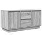 Preview: TV-Schrank mit LED-Leuchten Grau Sonoma 100x41x50 cm