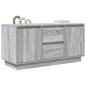 Preview: TV-Schrank mit LED-Leuchten Grau Sonoma 100x41x50 cm