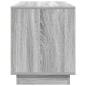 Preview: TV-Schrank mit LED-Leuchten Grau Sonoma 100x41x50 cm