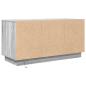 Preview: TV-Schrank mit LED-Leuchten Grau Sonoma 100x41x50 cm