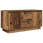 Preview: TV-Schrank mit LED-Leuchten Altholz-Optik 100x41x50 cm