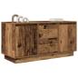 Preview: TV-Schrank mit LED-Leuchten Altholz-Optik 100x41x50 cm