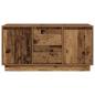 Preview: TV-Schrank mit LED-Leuchten Altholz-Optik 100x41x50 cm