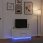 Preview: ARDEBO.de - TV-Schrank mit LED-Leuchten Weiß 100x41x50 cm