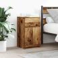 Preview: ARDEBO.de - Nachttisch Altholz-Optik 39x35x65 cm Holzwerkstoff