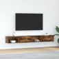 Preview: ARDEBO.de - TV-Schränke 2 Stk. Räuchereiche 100x31x25,5 cm Holzwerkstoff