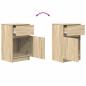 Preview: Nachttische 2 Stk. Sonoma-Eiche 39x35x65 cm Holzwerkstoff