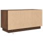 Preview: TV-Schrank mit LED-Leuchten Braun Eichen-Optik 100x41x50 cm