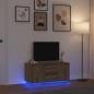 Preview: ARDEBO.de - TV-Schrank mit LED-Leuchten Artisan-Eiche 100x41x50 cm