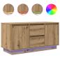 Preview: TV-Schrank mit LED-Leuchten Artisan-Eiche 100x41x50 cm