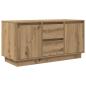 Preview: TV-Schrank mit LED-Leuchten Artisan-Eiche 100x41x50 cm