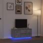 Preview: ARDEBO.de - TV-Schrank mit LED-Leuchten Betongrau 100x41x50 cm