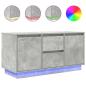 Preview: TV-Schrank mit LED-Leuchten Betongrau 100x41x50 cm