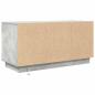 Preview: TV-Schrank mit LED-Leuchten Betongrau 100x41x50 cm