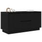 Preview: TV-Schrank mit LED-Leuchten Schwarz Eichen-Optik 100x41x50 cm