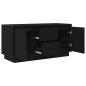 Preview: TV-Schrank mit LED-Leuchten Schwarz Eichen-Optik 100x41x50 cm