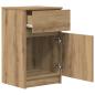 Preview: Nachttisch Artisan-Eiche 39x35x65 cm Holzwerkstoff
