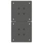 Preview: Couchtischbeine X-Form 2 Stk. Anthrazit 28x(42-43) cm Stahl