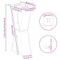Preview: Couchtischbeine X-Form 2 Stk. Anthrazit 28x(42-43) cm Stahl