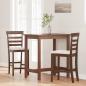Preview: Barhocker mit Kissen 2 Stk. Braun Massivholz Gummibaum