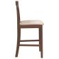 Preview: Barhocker mit Kissen 2 Stk. Braun Massivholz Gummibaum