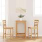 Preview: ARDEBO.de - Barhocker 2 Stk. Natur Massivholz Gummibaum