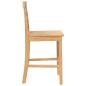 Preview: Barhocker 2 Stk. Natur Massivholz Gummibaum