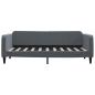 Preview: Tagesbett Dunkelgrau 90x190 cm Samt