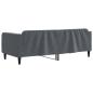 Preview: Tagesbett Dunkelgrau 90x190 cm Samt