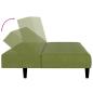 Preview: Schlafsofa 2-Sitzer Hellgrün Samt