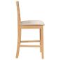 Preview: Barhocker mit Kissen 2 Stk. Natur Massivholz Gummibaum