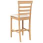 Preview: Barhocker mit Kissen 2 Stk. Natur Massivholz Gummibaum