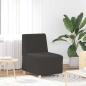 Preview: ARDEBO.de - Sessel Dunkelgrau 55 cm Stoff in Lammwolloptik