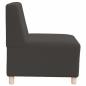 Preview: Sessel Dunkelgrau 55 cm Stoff in Lammwolloptik