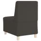 Preview: Sessel Dunkelgrau 55 cm Stoff in Lammwolloptik