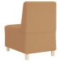 Preview: Sessel Beige 55 cm Stoff in Lammwolloptik