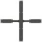 Preview: Esstischbein in Spinnenform Anthrazit 85x85x(72-73) cm Stahl