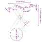 Preview: Esstischbein in Spinnenform Anthrazit 85x85x(72-73) cm Stahl