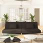 Preview: ARDEBO.de - Schlafsofa 2-Sitzer mit 2 Kissen Braun Stoff