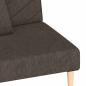 Preview: Schlafsofa 2-Sitzer mit 2 Kissen Braun Stoff