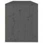 Preview: Wandschrank Grau 100x30x35 cm Massivholz Kiefer