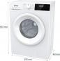 Preview: Gorenje WNHPI62SCPS/DE 6kg Frontlader Waschmaschine, 60 cm breit, 1200 U/Min, Kindersicherung, Startverzögerung, Überlaufschutz, weiß