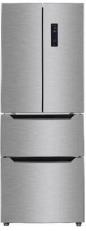 Preview: ARDEBO.de Wolkenstein FD351DNFIX Side-by-Side Kombination French Door, 63,5 cm breit, 320 L, Kindersicherung, LED Beleuchtung, regelbares Thermostat, Edelstahloptik