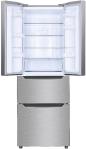 Preview: Wolkenstein FD351DNFIX Side-by-Side Kombination French Door, 63,5 cm breit, 320 L, Kindersicherung, LED Beleuchtung, regelbares Thermostat, Edelstahloptik